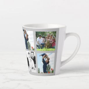 Elegante acht benutzerdefinierte Foto Latte-Tasse Milchtasse