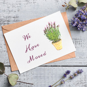 Elegante Adressänderung Umzugsankündigung Postkarte