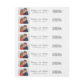 Elegante Adressen-Etiketten des Skript-| Save the (Bogen)