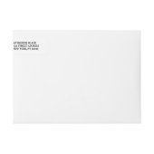 Elegante Adressen-Etiketten des Skript-| Save the (Vorderseite)