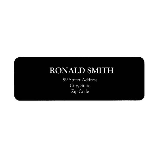 Elegante Adresslabels (Vorne)