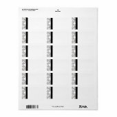 Elegante Adresslabels Adressaufkleber (Vorne)