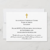 Elegante Adult-Taufe Einladung (Rückseite)