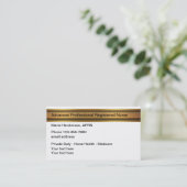 Elegante Advanced Nurse Practitioner Visitenkarte (Stehend Vorderseite)