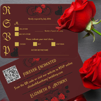 Elegante Affäre RSVP Karte