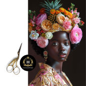 Elegante afrikanische Frauen-Dekoupage Seidenpapier