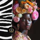 Elegante afrikanische Frauen-Dekoupage Seidenpapier