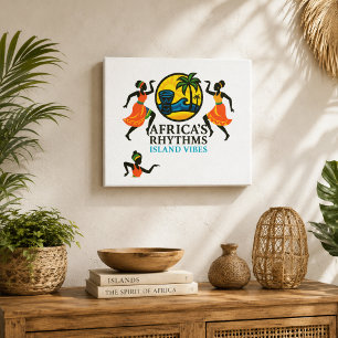 Elegante afrikanische Insel-Vibes Leinwanddruck