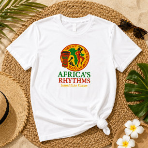 Elegante afrikanische Rhythmen tribaler Trommeltan T-Shirt
