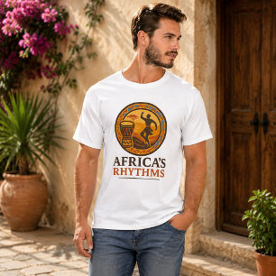 Elegante afrikanische Rhythmen tribaler Trommeltan T-Shirt