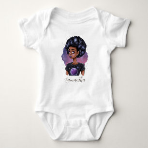 Elegante Afro-Frau Baby Strampler