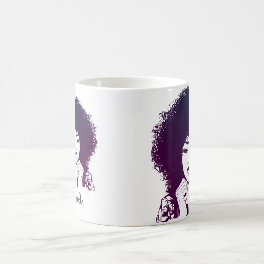 Elegante Afro-Frau Kaffeetasse (Mittel)