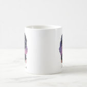 Elegante Afro-Frau Kaffeetasse (Mittel)