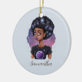Elegante Afro-Frau Keramik Ornament (Links)