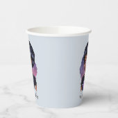 Elegante Afro-Frau Pappbecher (Links)