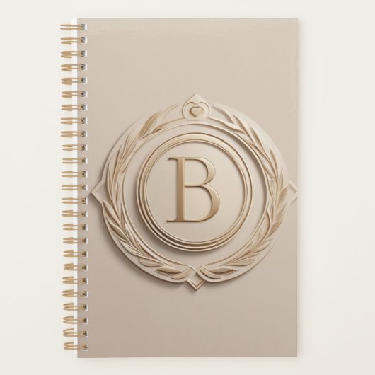 Elegante Agenda mit B-Logo Planer (Vorderseite)
