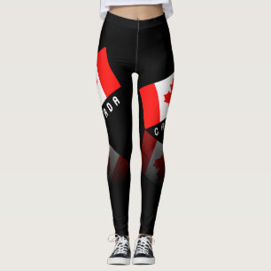 Elegante Ahornblatt-Kanada-Flagge Leggings