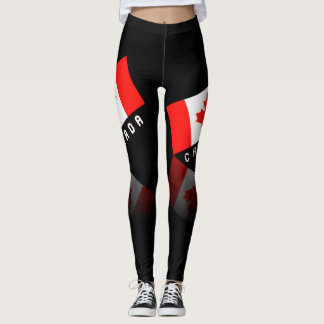 Elegante Ahornblatt-Kanada-Flagge Leggings
