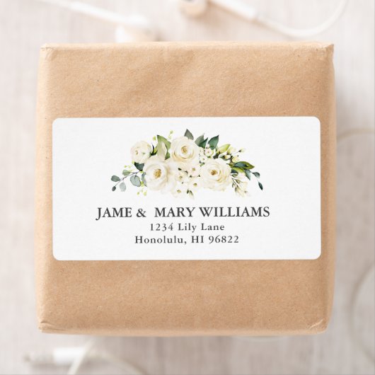 Elegante Alabaster Rose Wasserfarben (Insitu)