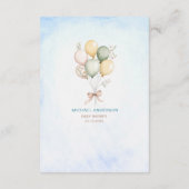 Elegante alberne Gänsedusche Begleitkarte (Rückseite)