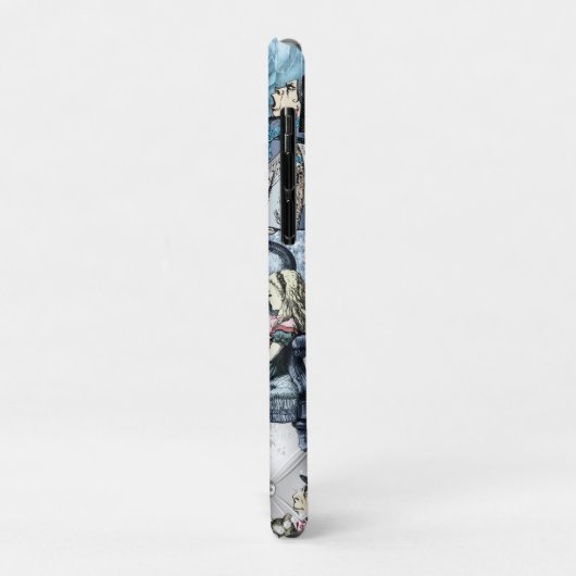 Elegante Alice im Wunderland Blue Case-Mate iPhone Hülle (Hinten/Links)