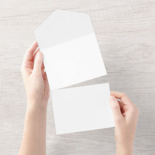 Elegante All-in-One-Hochzeits-Einladung All In One Einladung