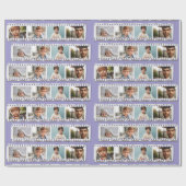 Elegante All-Occasion 16-Foto Film Negativ Lila Geschenkpapier (Flach)