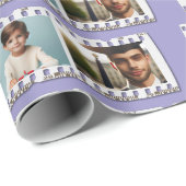 Elegante All-Occasion 16-Foto Film Negativ Lila Geschenkpapier (Rolleneckpunkt)