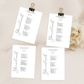 Elegante Alphabetische Hochzeitssattelkarte