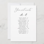 Elegante Alphabetische Hochzeitstorte (Vorderseite)