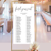 Elegante Alphabetische Orden Hochzeitstabelle Poster