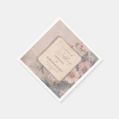 Elegante Alt-modische 60. Diamant-Hochzeit Serviette (Ecke)