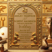 Elegante alte ägyptische Goldhochzeit