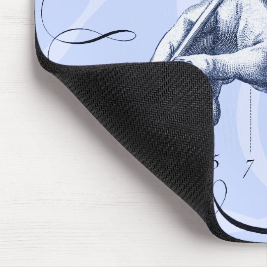 Elegante alte Kalligraphie Mousepad mit Ihren (Ecke)