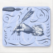 Elegante alte Kalligraphie Mousepad mit Ihren (Vorne)