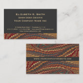 Elegante altmodische Antike gemarmortes Visitenkarte (Vorne/Hinten)