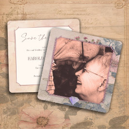 Elegante, altmodische Save the Date-Karte Einladung