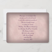 Elegante Altmodische Vow-Erneuerung Einladung (Rückseite)