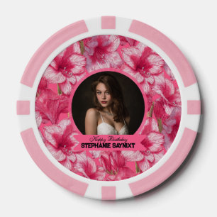 Elegante Amaryllis-Geschenke zum 40. Geburtstag fü Pokerchips