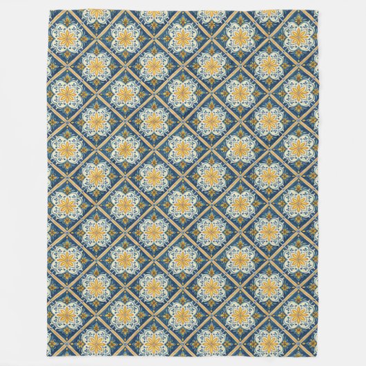 Elegante, an der Küste Inspirierte Muster Fleecedecke (Vorderseite)