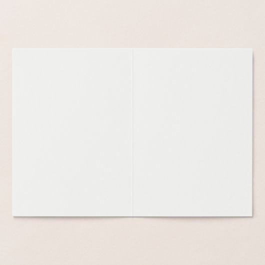 Elegante Ananas auf Weiß Folienkarte (Innenseite)