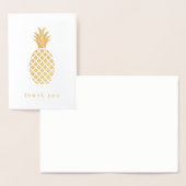 Elegante Ananas auf Weiß Folienkarte (Anzeige)