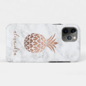 Elegante Ananas aus Kupfer-Rose Case-Mate iPhone Hülle (Rückseite (Horizontal))
