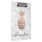 Elegante Ananas aus Kupfer-Rose Klemmbrett (Rechts)