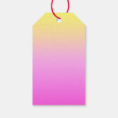 Elegante Ananas in Pinks und Gold Geschenkanhänger (Rückseite)