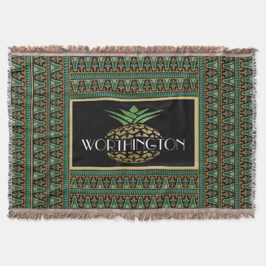 Elegante Ananas individuell angepasst Decke (Vorderseite)