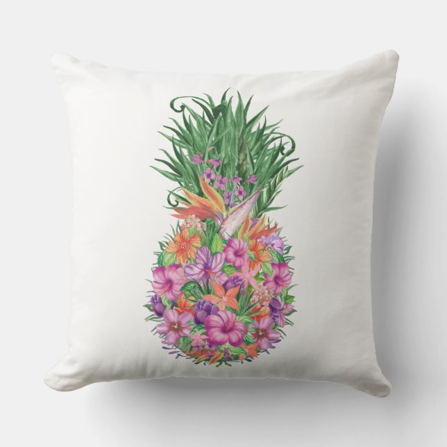 Elegante Ananas Kissen (Vorderseite)