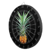 elegante Ananas| Schwarzer Hintergrund Dartscheibe (Vorderseite rechts)