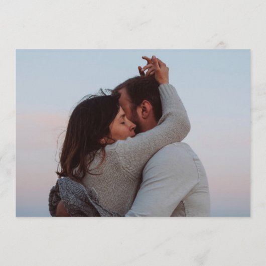 Elegante Ändern des Date Multi Foto QR CODE Save The Date (Rückseite)