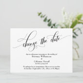 Elegante Änderung der Ankündigung der White Weddin (Stehend Vorderseite)